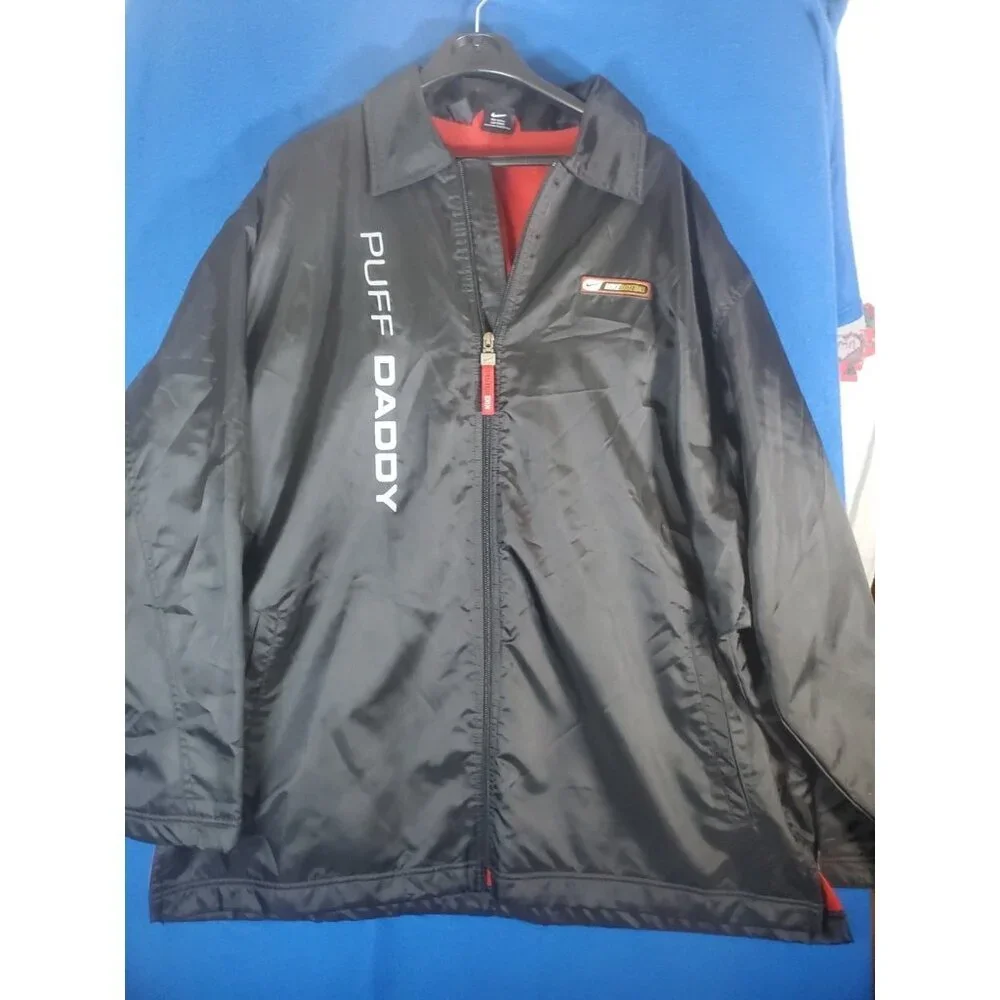 Vintage Nike Team Basketball 90s Puff Daddy Bad Boy Jacket Men's Size XL